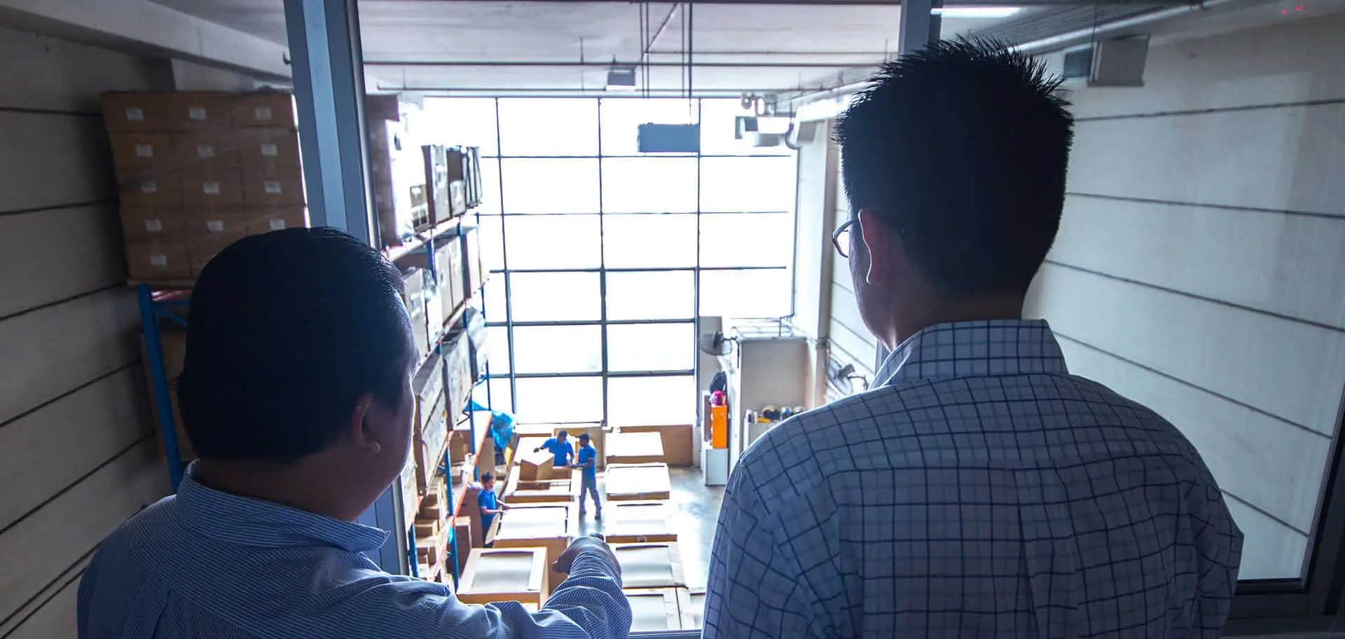 Alltrade warehouse managers overseeing operations