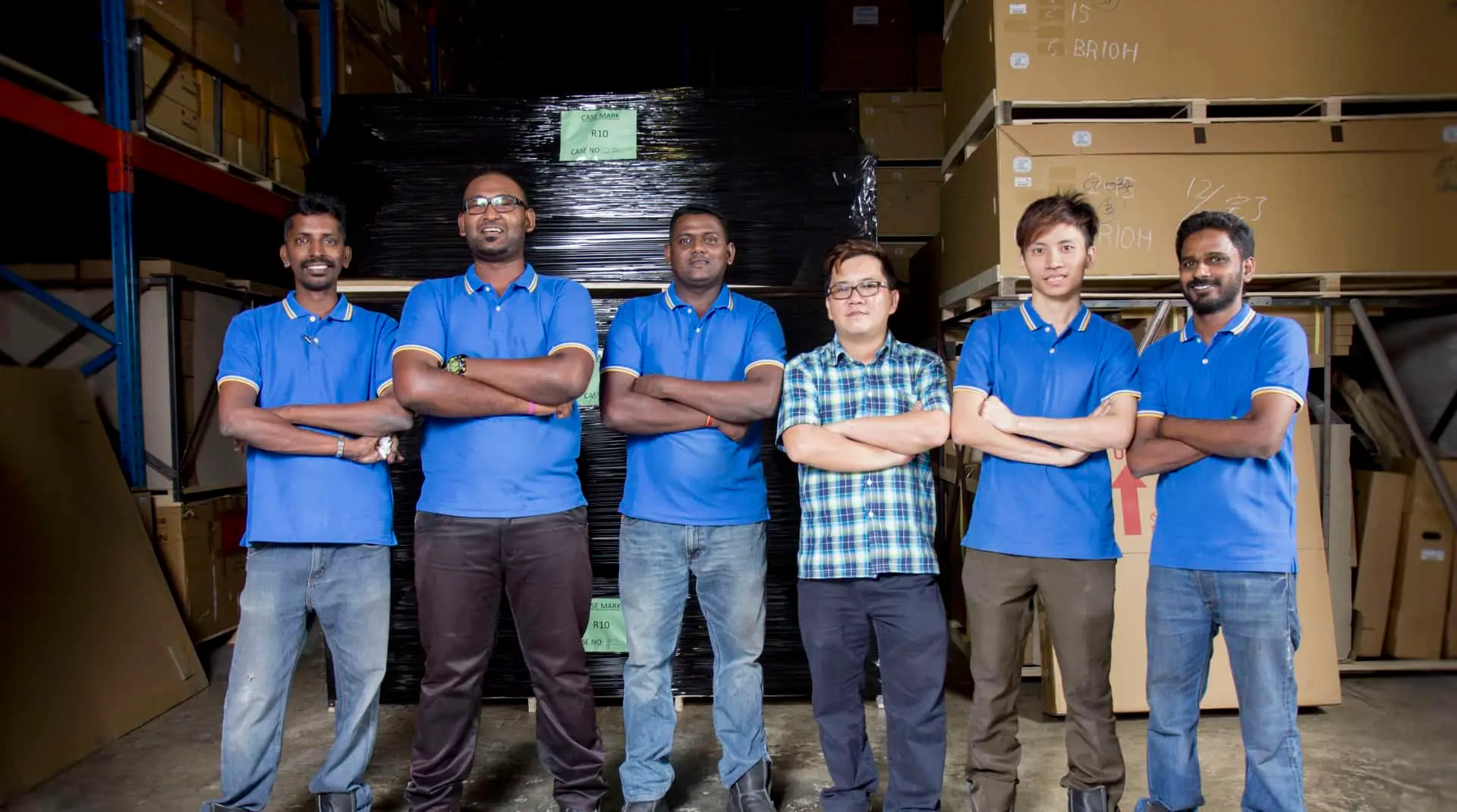 The Alltrade Enterprises warehouse team in Singapore